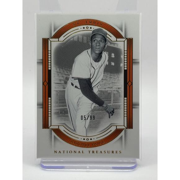 2024 Panini National Treasures SATCHEL PAIGE Bronze Foil 5/99 SP St. Louis - Picture 1 of 2